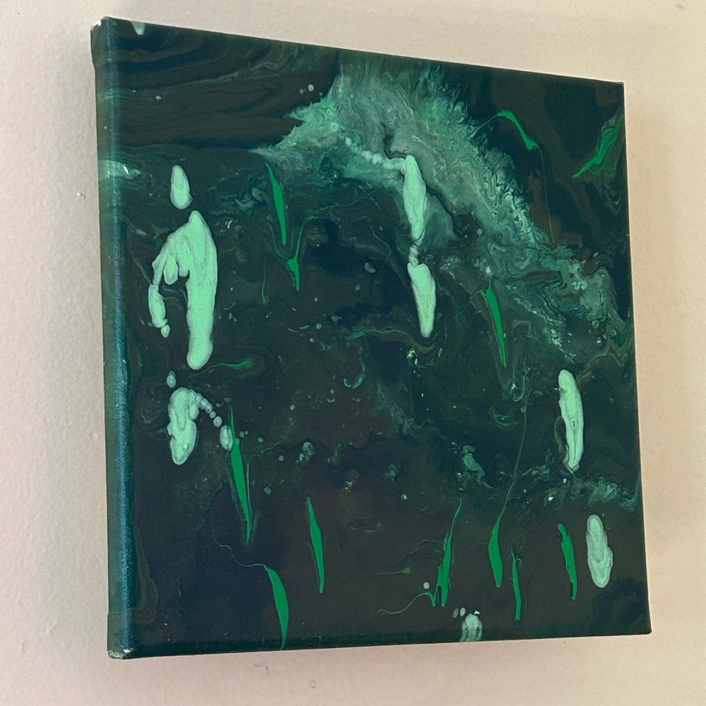 “It’s Not Easy Being Green” Original &One Of A Kind Abstract Painting
